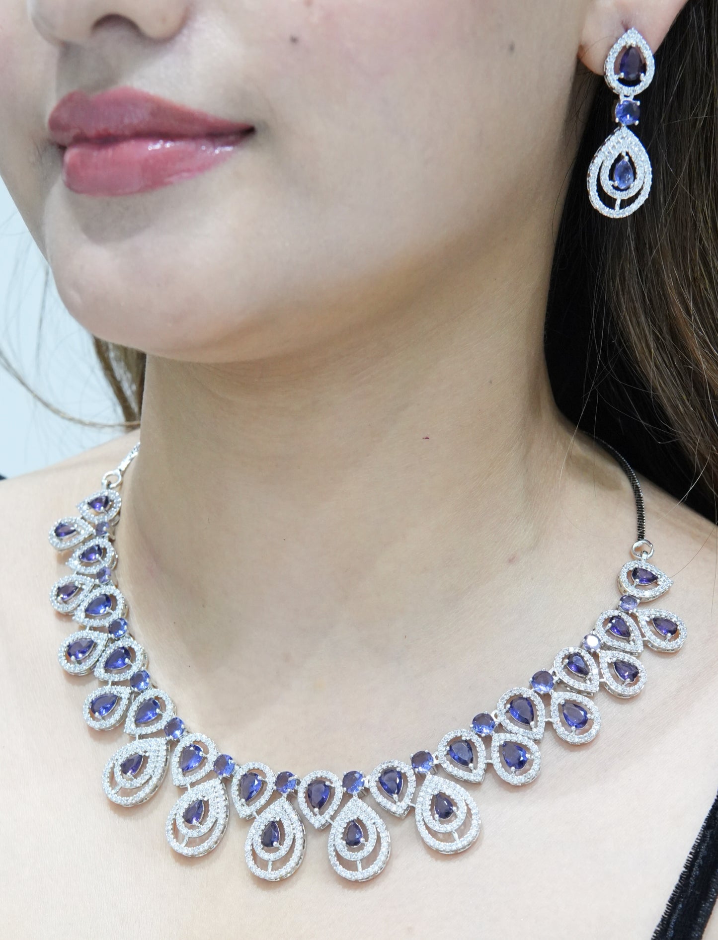 Noor Luxe American Diamond Set