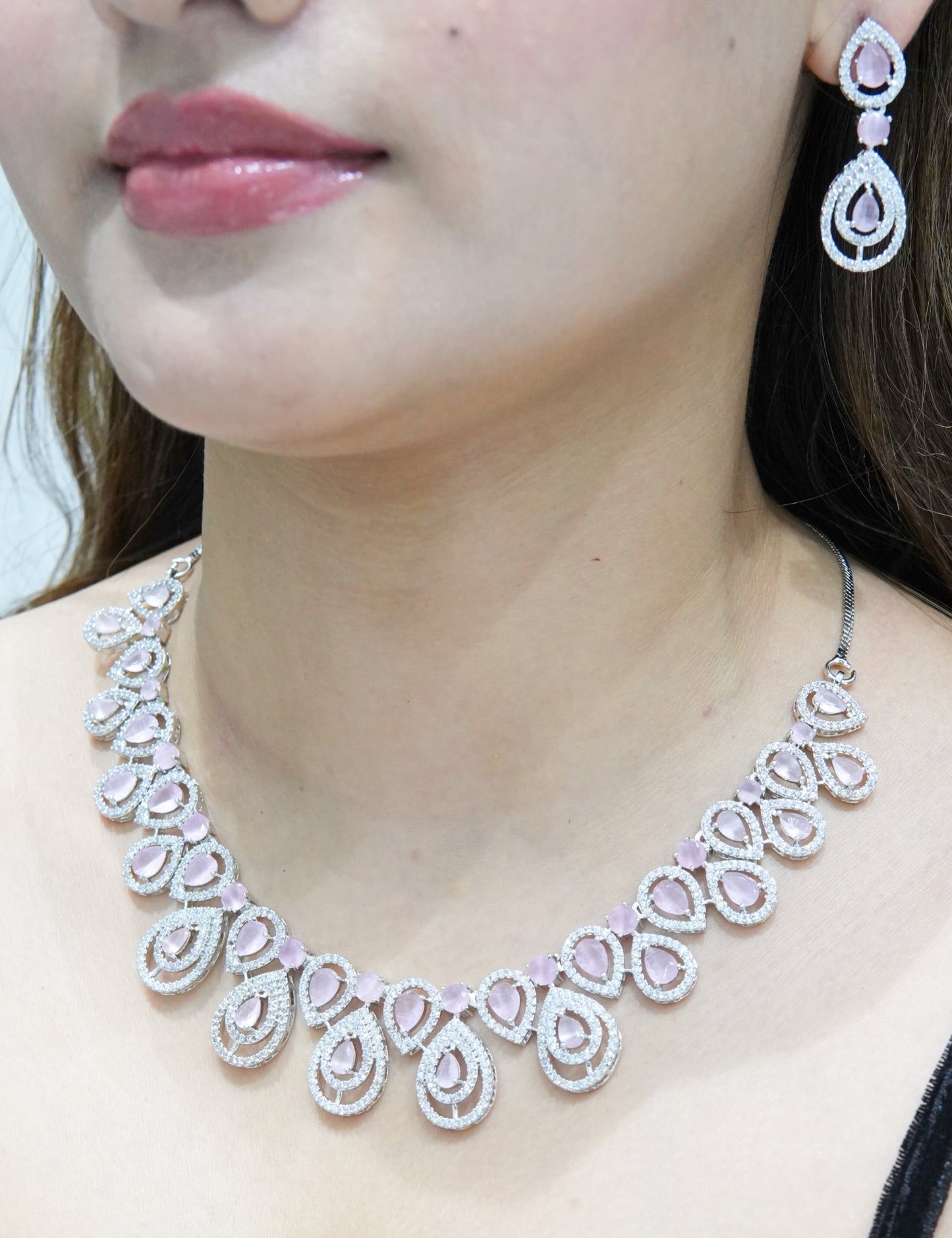 Noor Luxe American Diamond Set