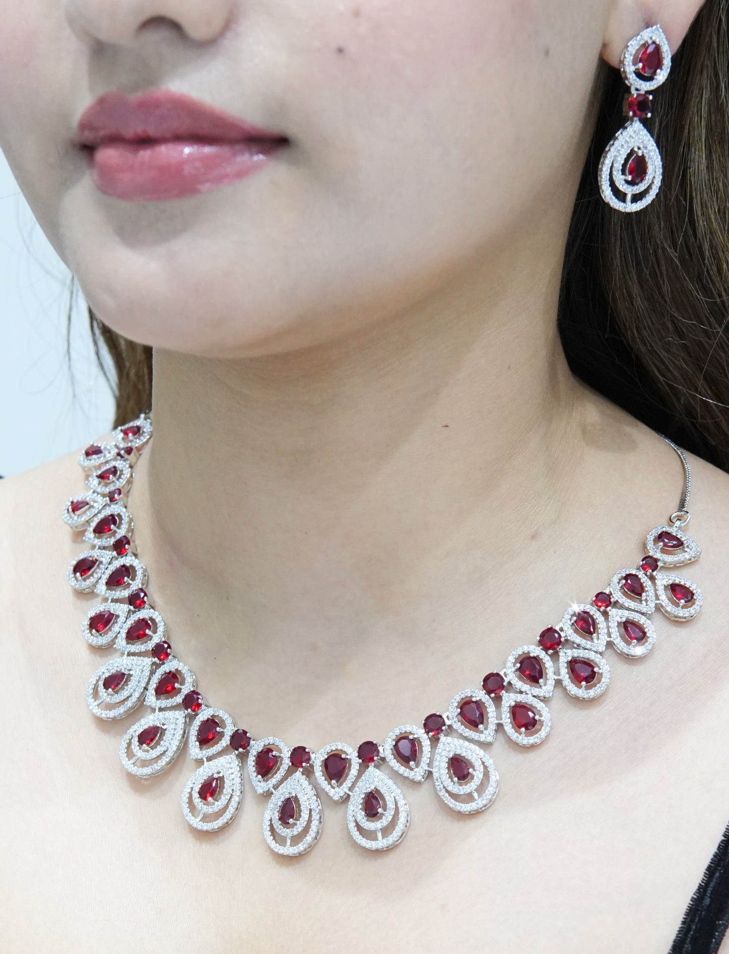 Noor Luxe American Diamond Set