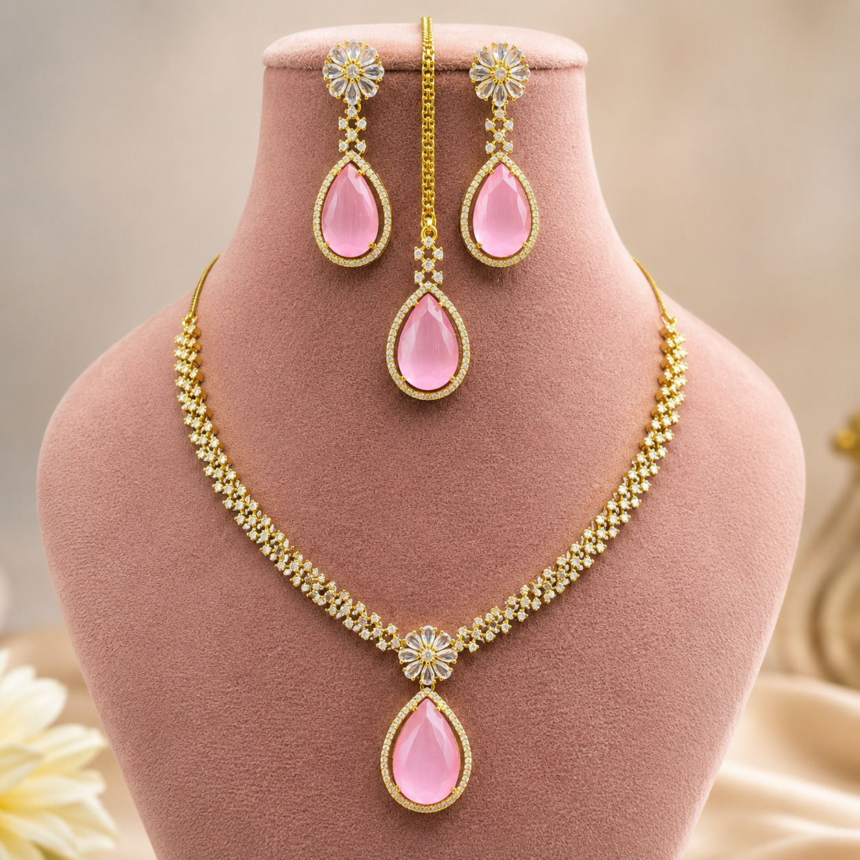 Ishika Victorian-Mehendi Necklace