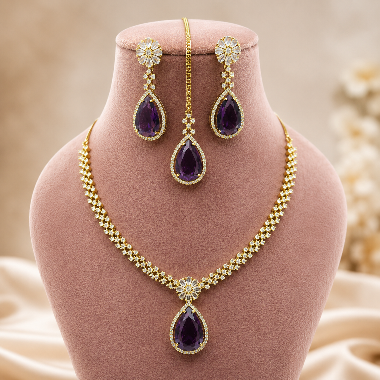 Ishika Victorian-Mehendi Necklace