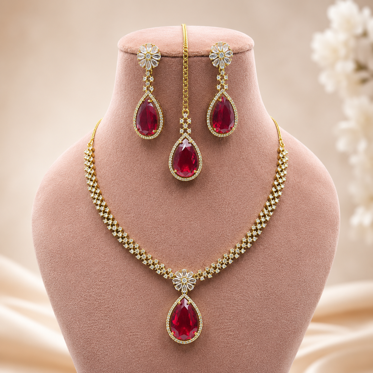 Ishika Victorian-Mehendi Necklace