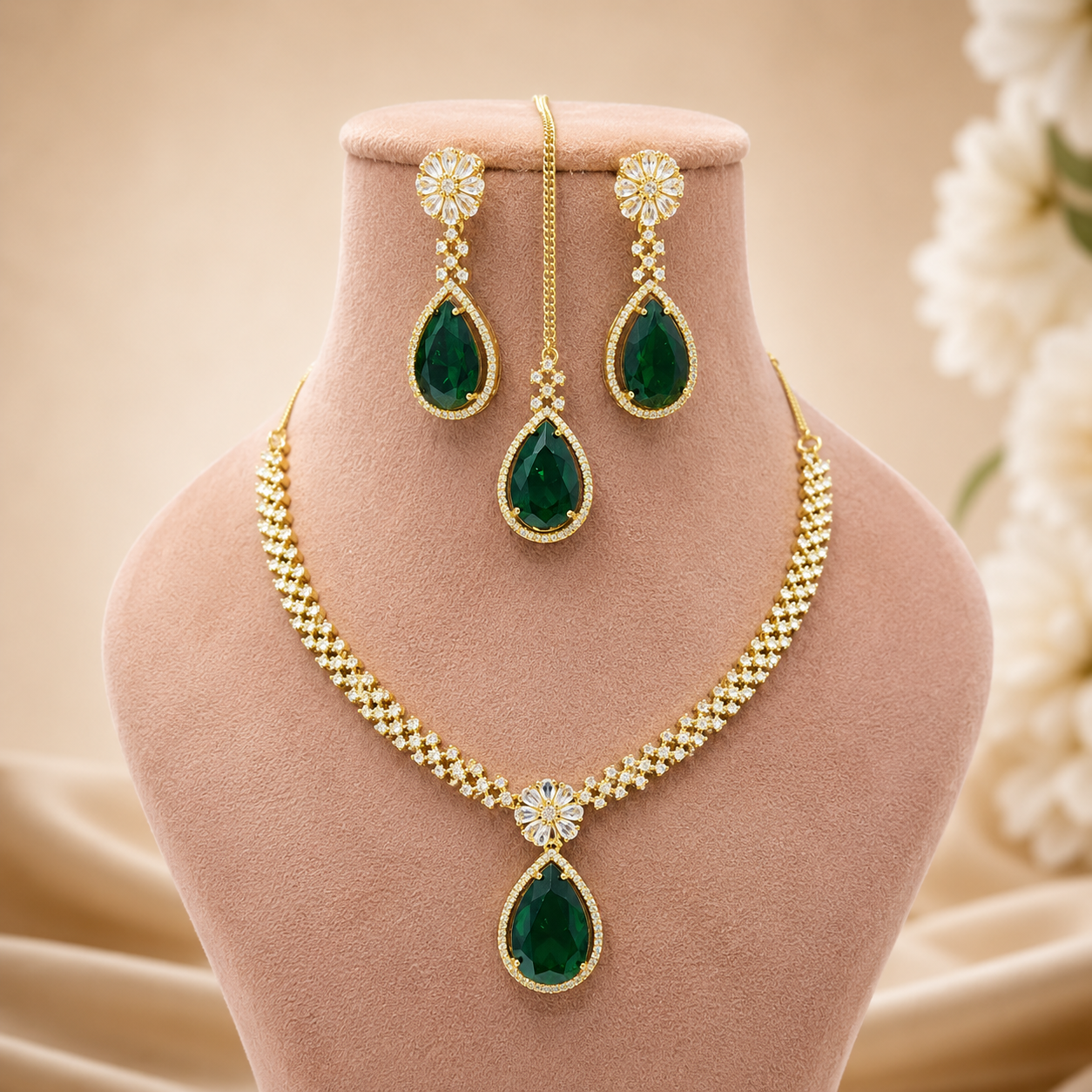 Ishika Victorian-Mehendi Necklace