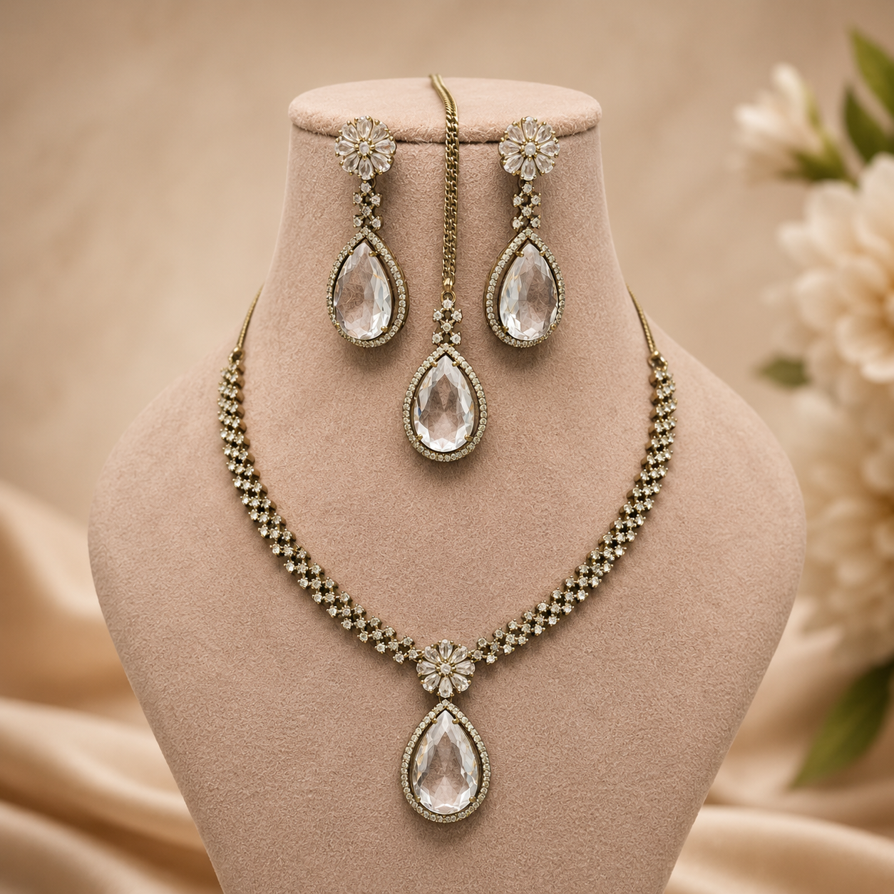 Ishika Victorian-Mehendi Necklace