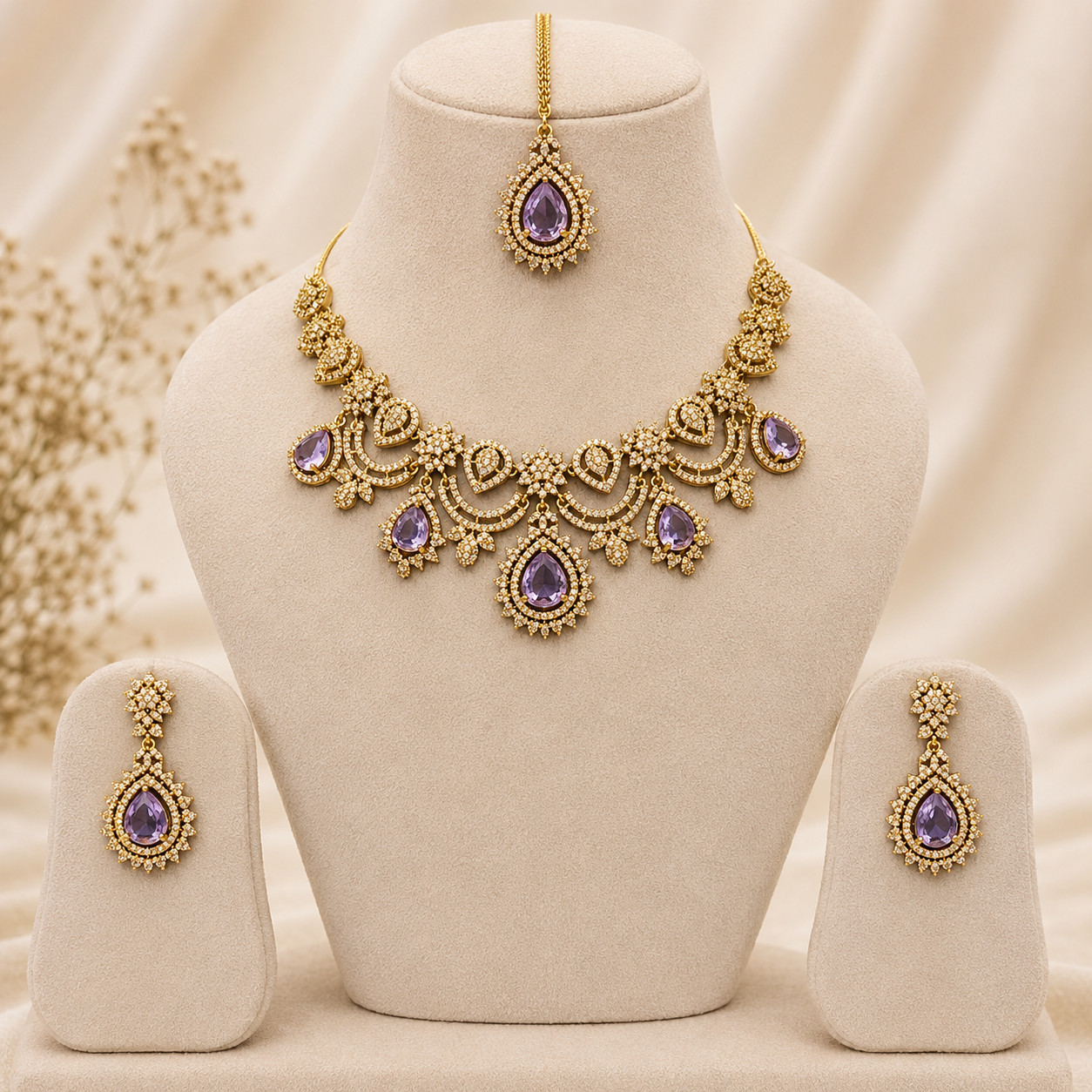 Aurelia Victorian Polish Drop Necklace