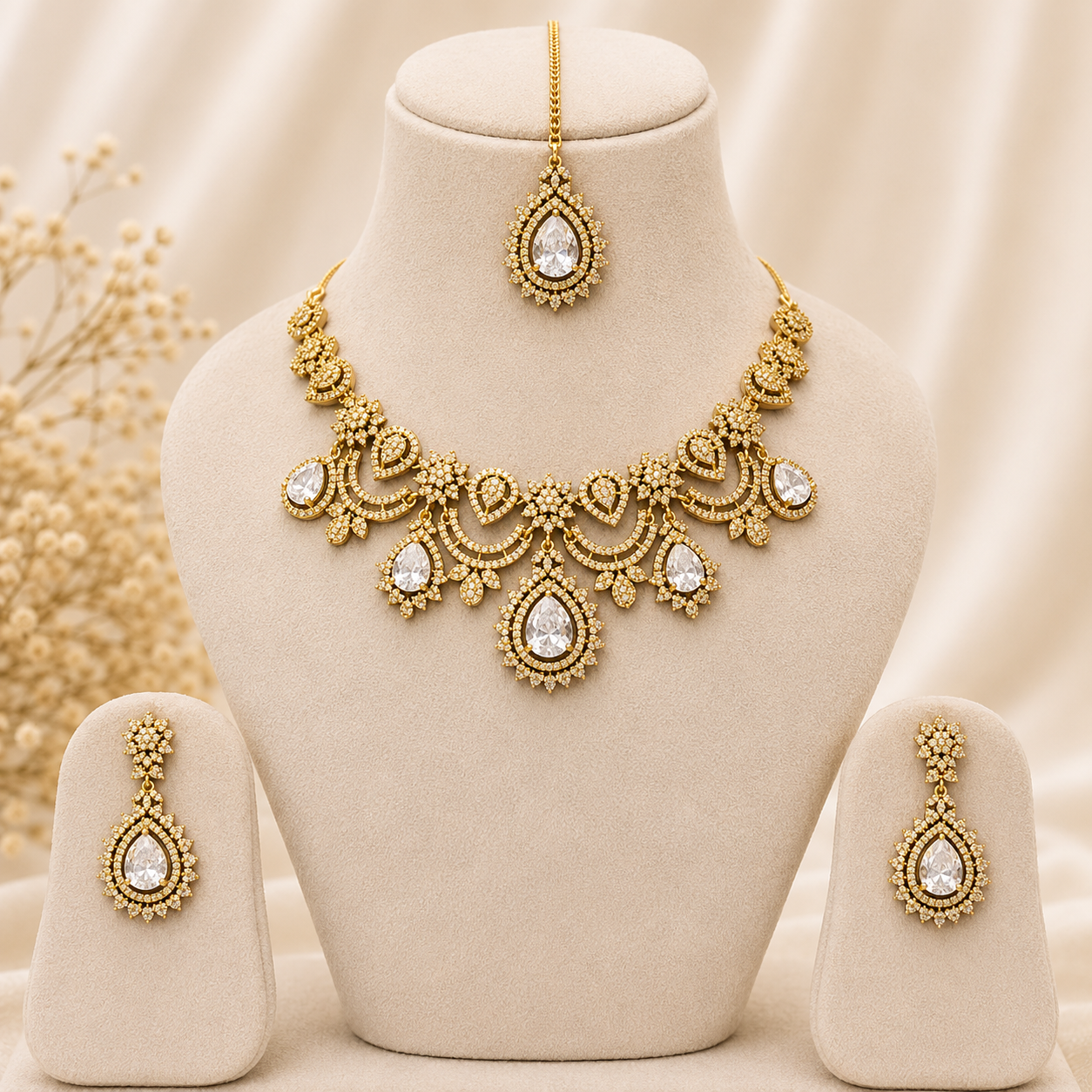 Aurelia Victorian Polish Drop Necklace