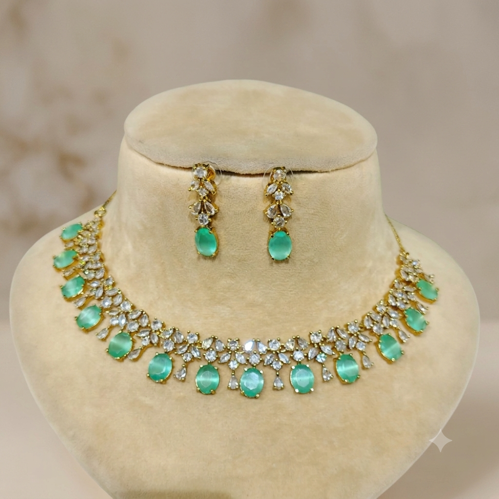 Miraya Starcut Victorian Mehendi Starcut Necklace