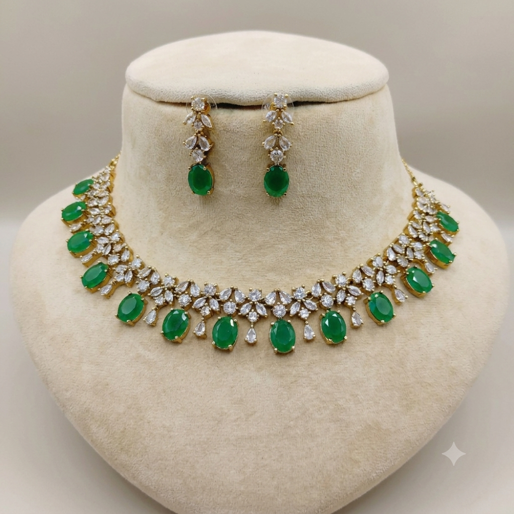 Miraya Starcut Victorian Mehendi Starcut Necklace