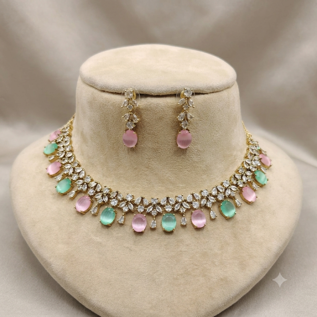 Miraya Starcut Victorian Mehendi Starcut Necklace