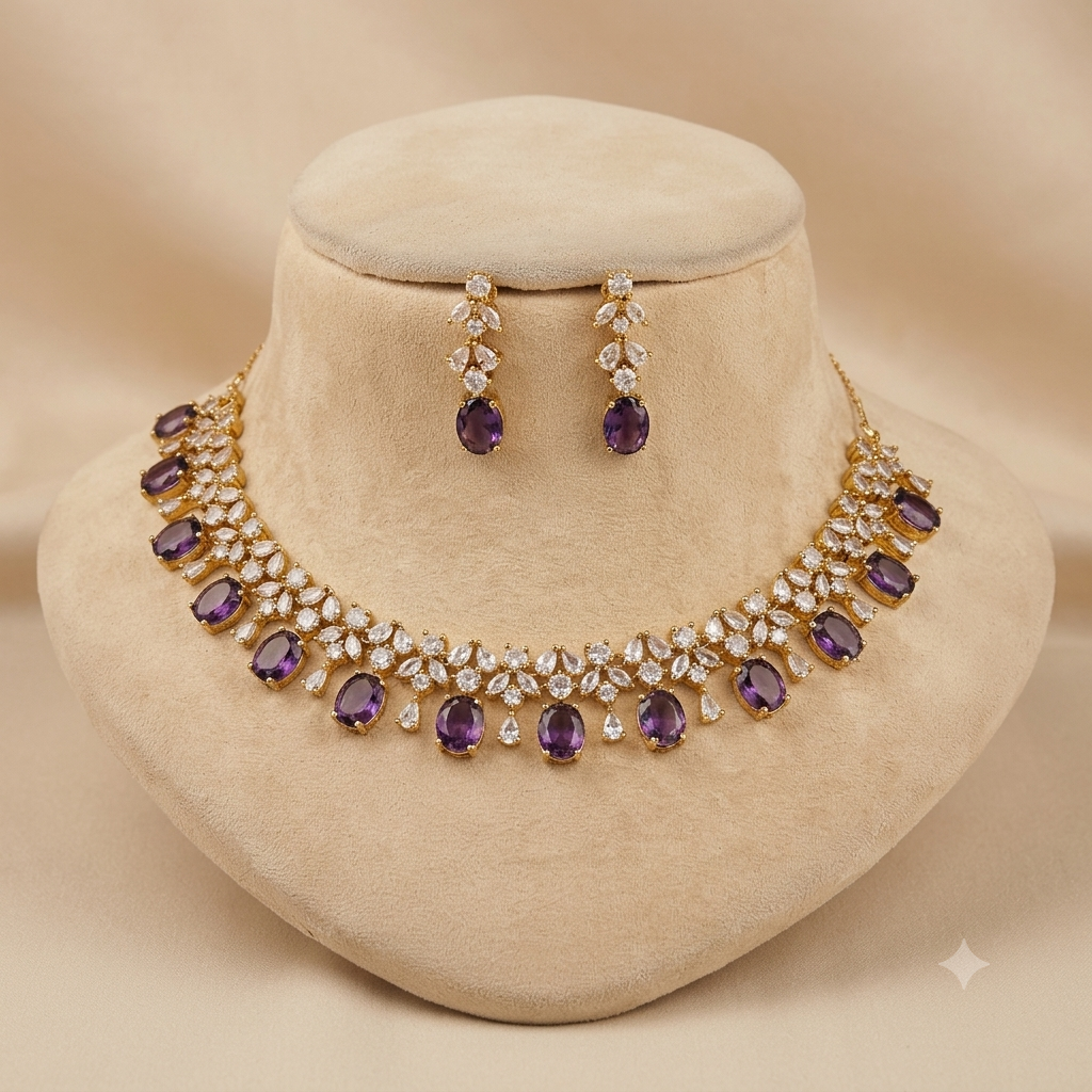 Miraya Starcut Victorian Mehendi Starcut Necklace