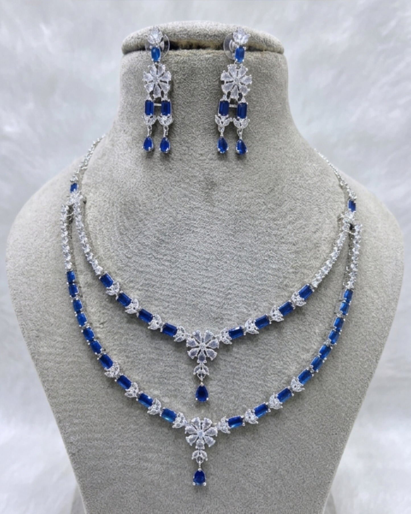 Celeste Double Layered Necklace Set