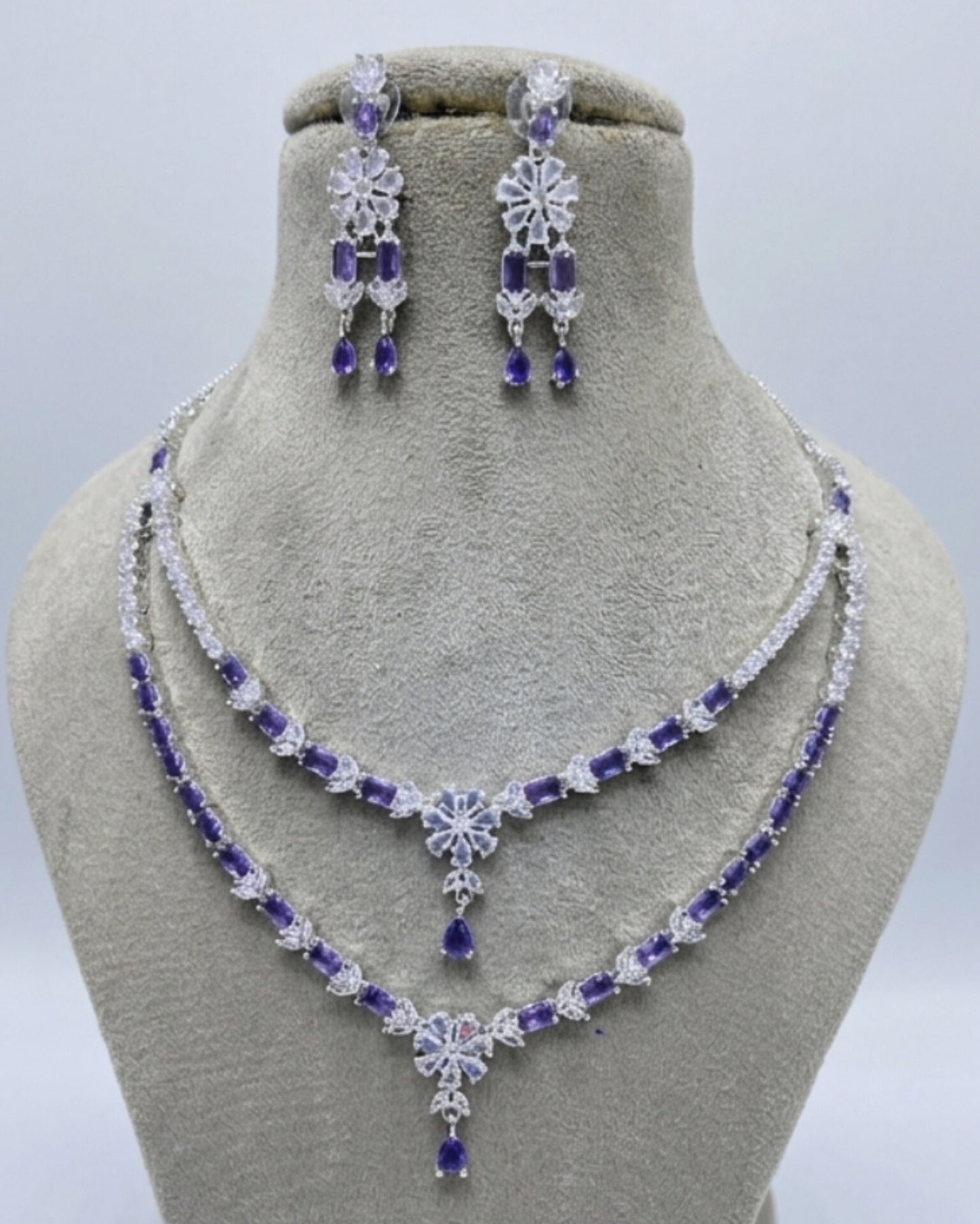 Celeste Double Layered Necklace Set