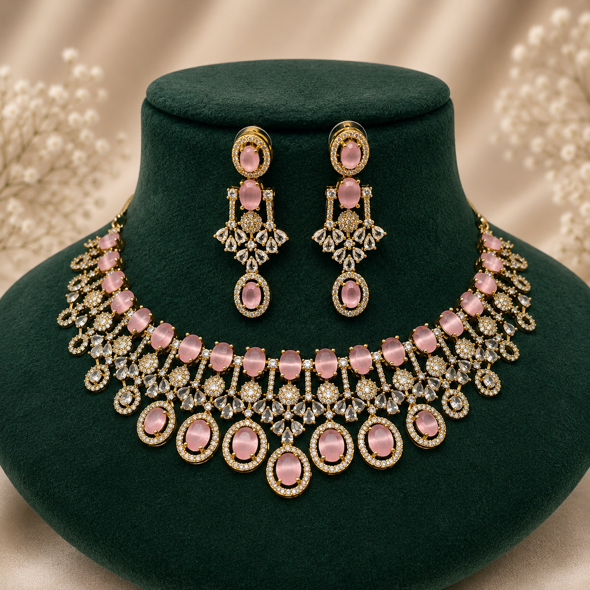Kiyana Silver Bridal Necklace