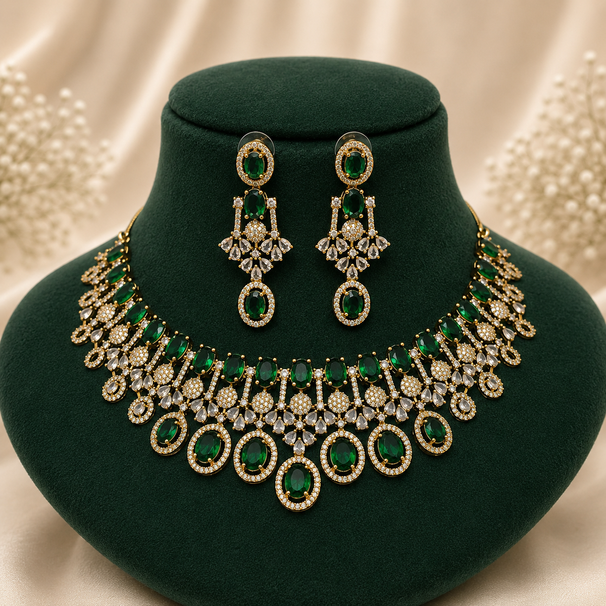 Kiyana Silver Bridal Necklace