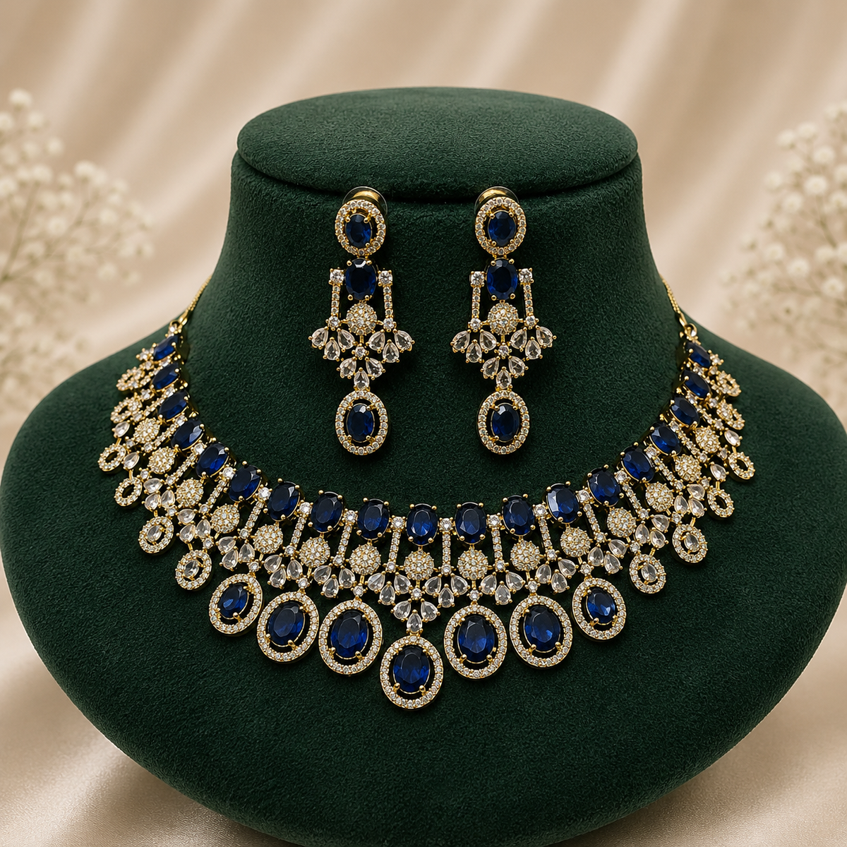Kiyana Silver Bridal Necklace